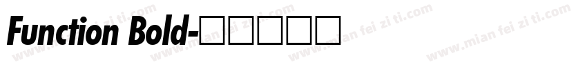 Function Bold字体转换